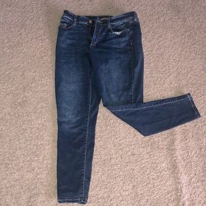 Dark denim jeans